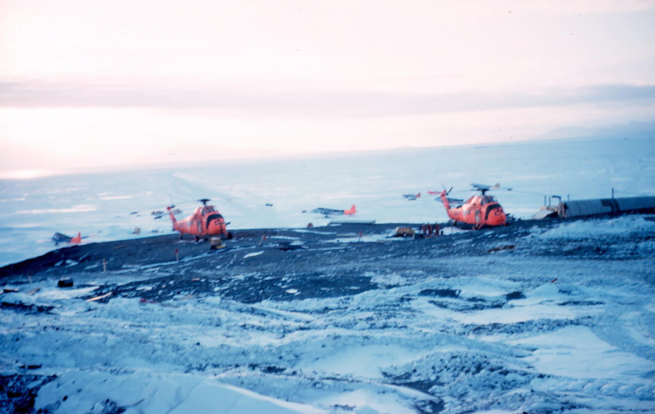 Helicopters at McMurdo Station