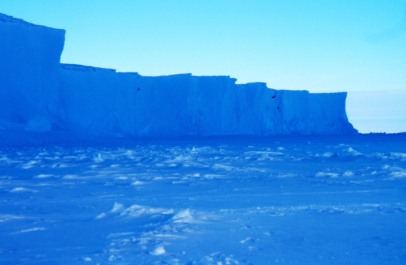 The Ross Ice Shelf at the Bay of Whales - the point where Amundsen staged hissuccessful assault on the South Pole