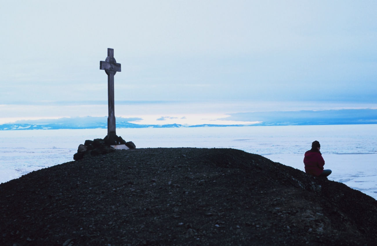Vince's Cross at Hut Point Peninsula, McMurdo Station, Antarctica