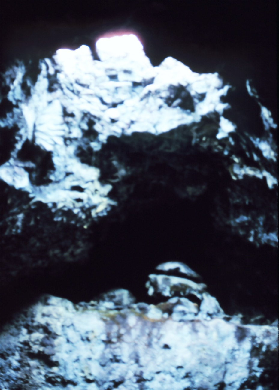 Inside a lava tube