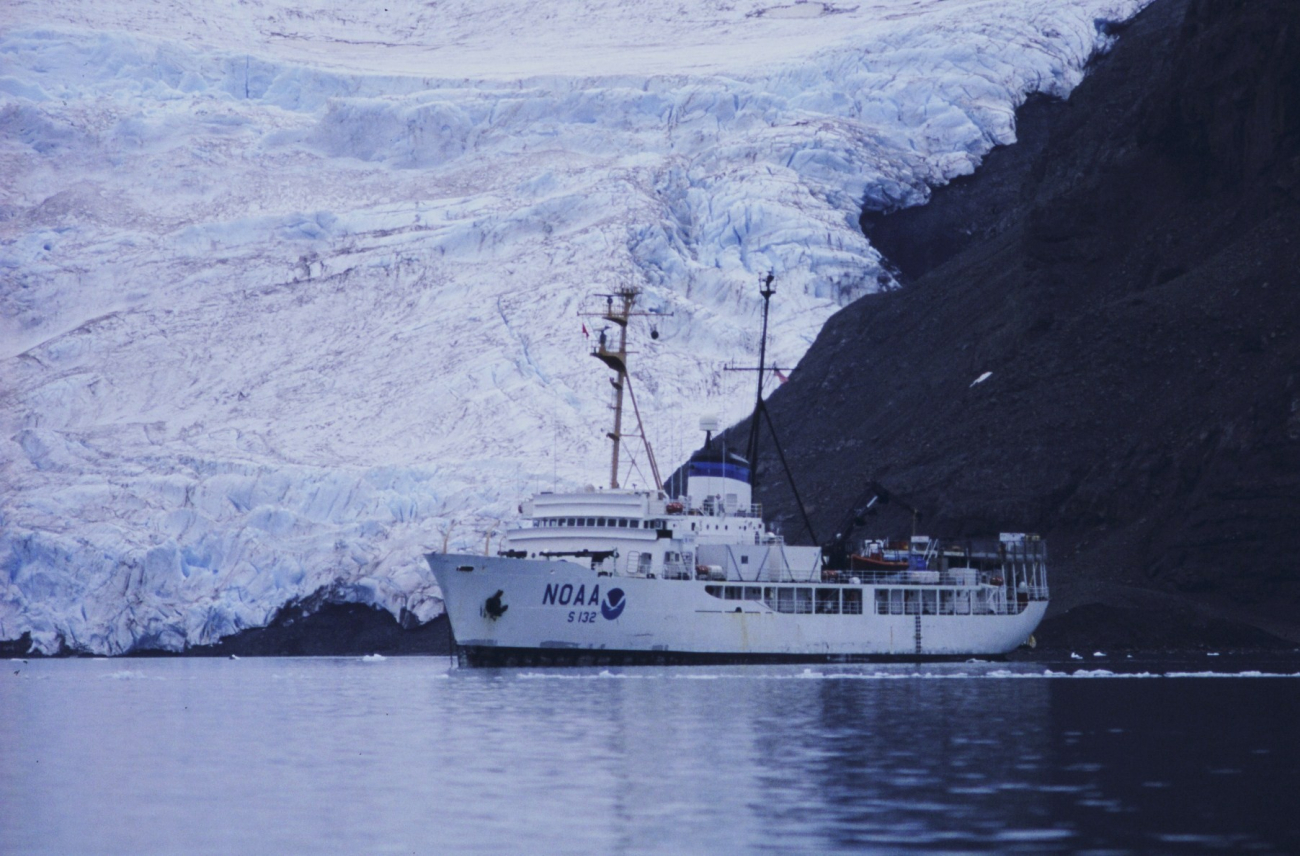 SURVEYOR at anchor at King George Island