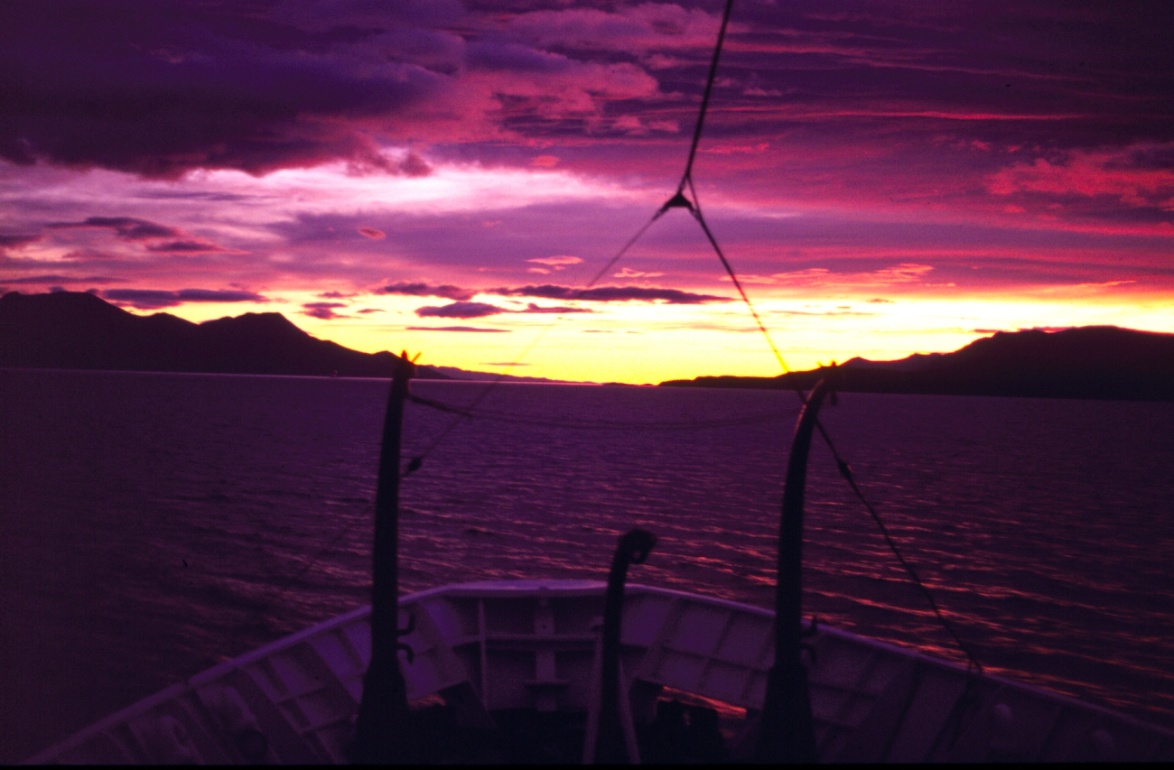 Sunrise on the Beagle Channel, named for HMS BEAGLE of Darwin fame