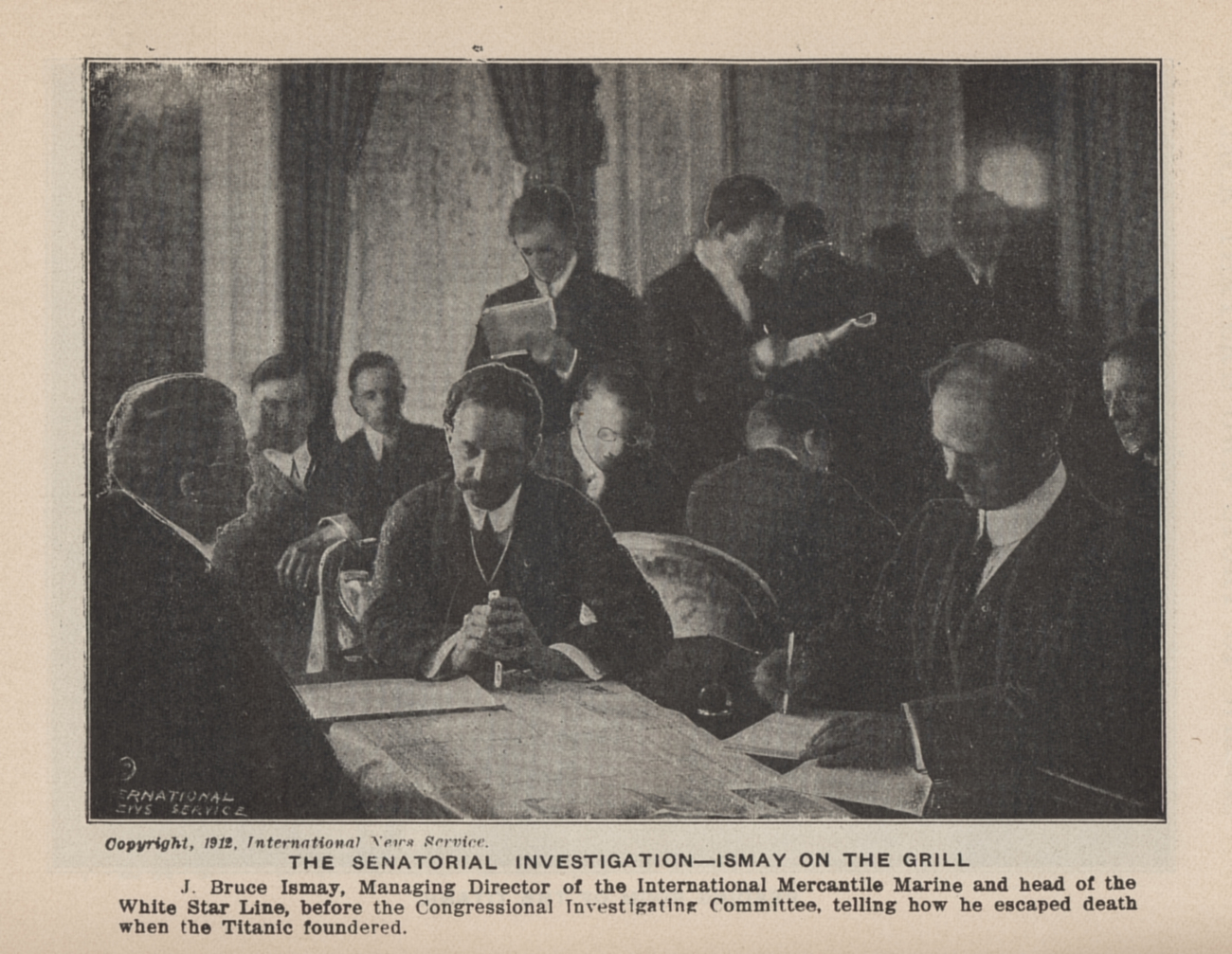 The Senatorial Investigation - Ismay on the grillIn: Marshall, Logan 1912