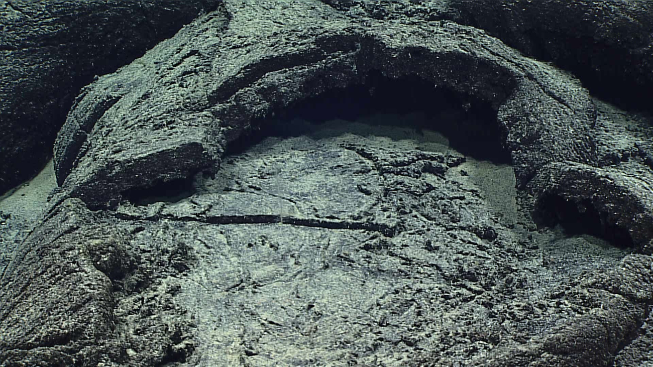 A collapsed pillow lava