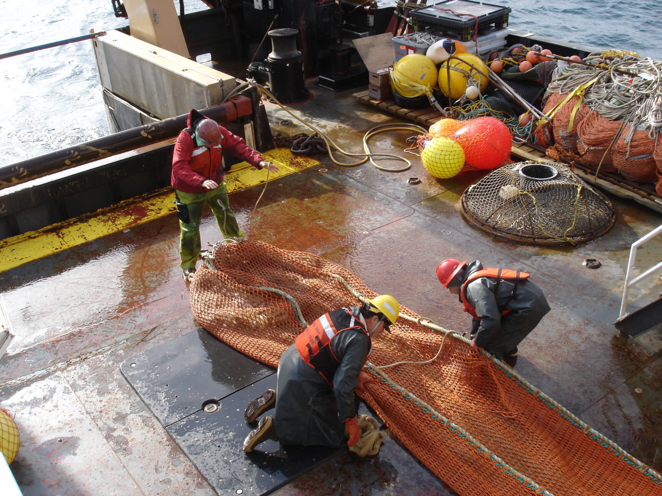 Hauling back surface CANtrawl rope trawl