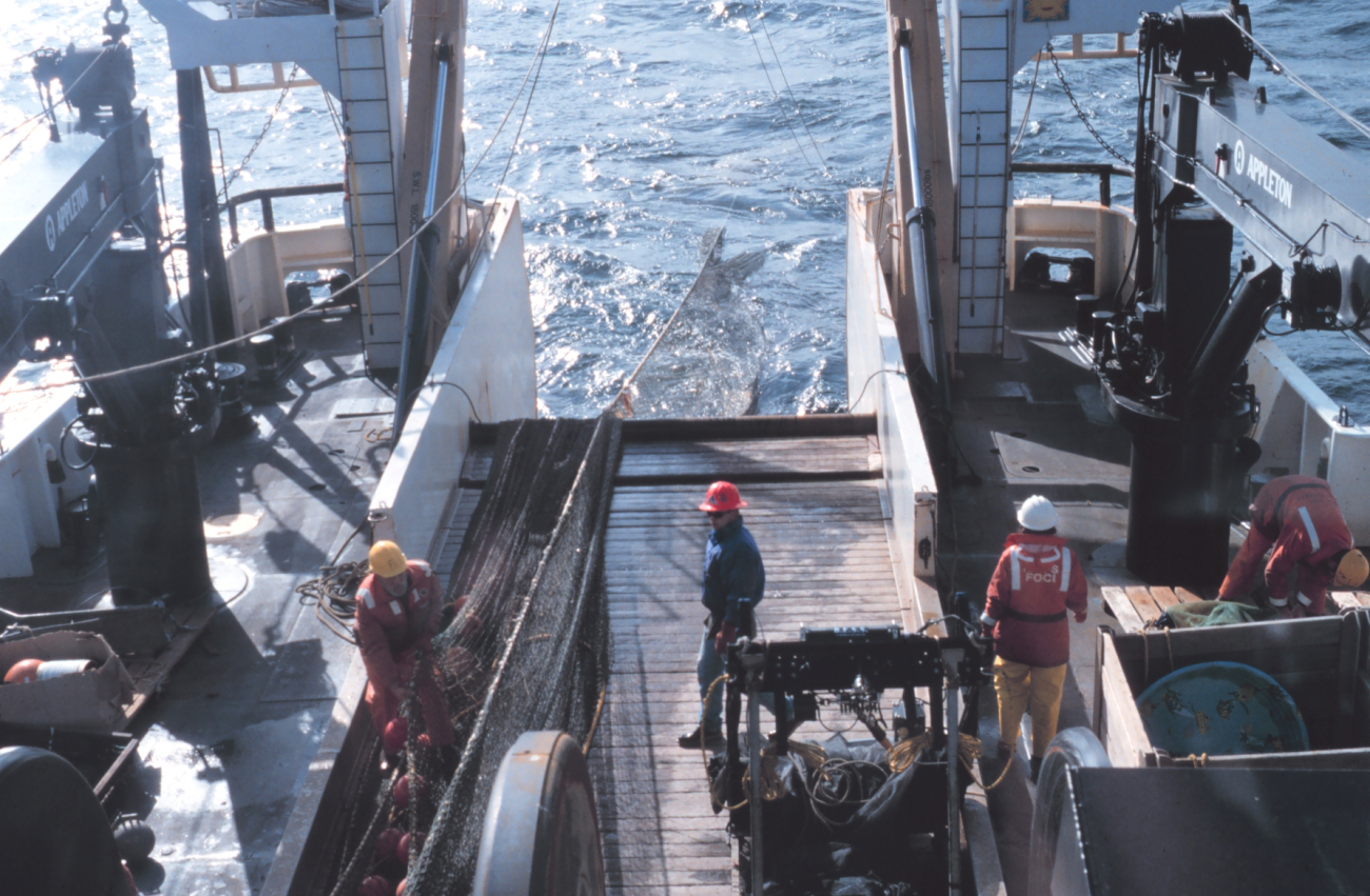 Trawling operations on the NOAA Ship MILLER FREEMAN