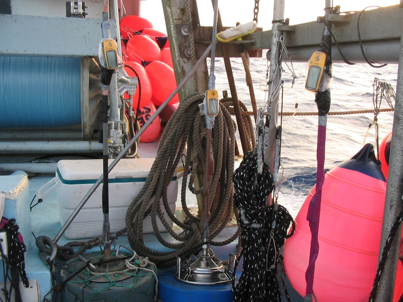An assemblage of fishing gear