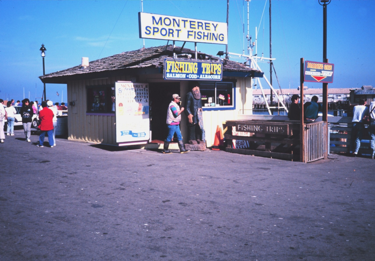 A bait and tackle shop at a charter fishing boat landing