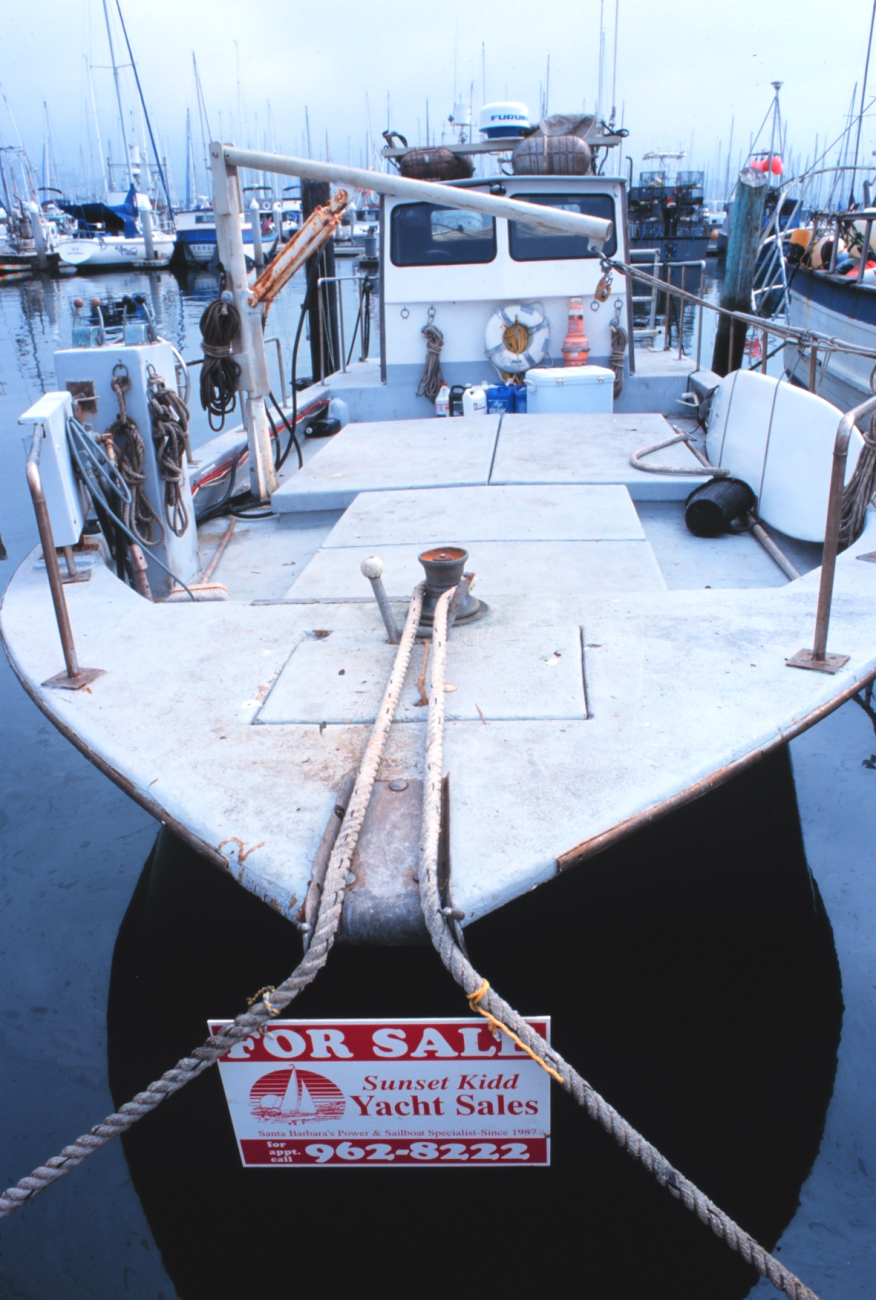 Fishing vessel for sale in Santa Barbara Harbor