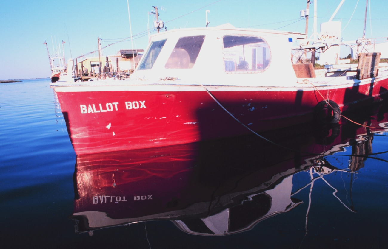 The F/V BALLOT BOX near the Dare County Public Boat Ramp