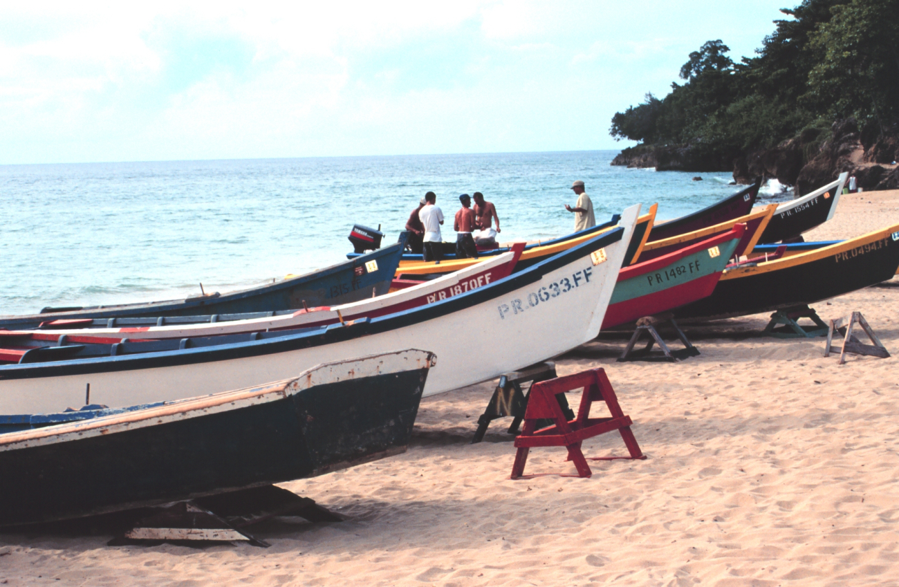 Small-scale fishing vessels operating from the beach