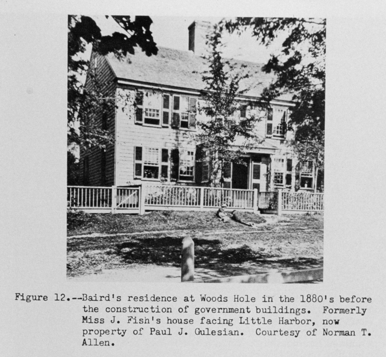 Spencer Fullerton Baird's residence at Woods Hole