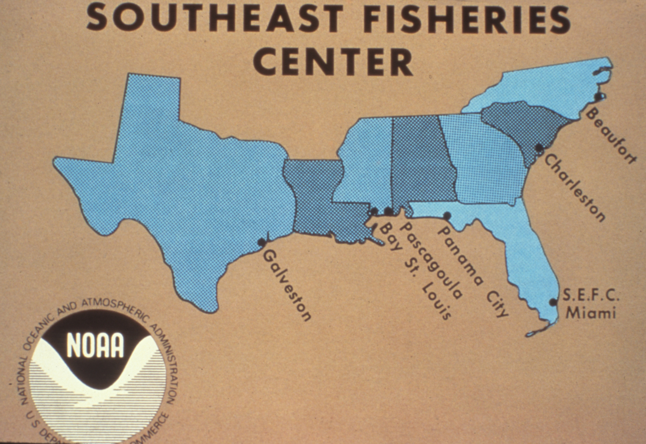 Locations of Southeast Fisheries Laboratories and other facilities as of 1983