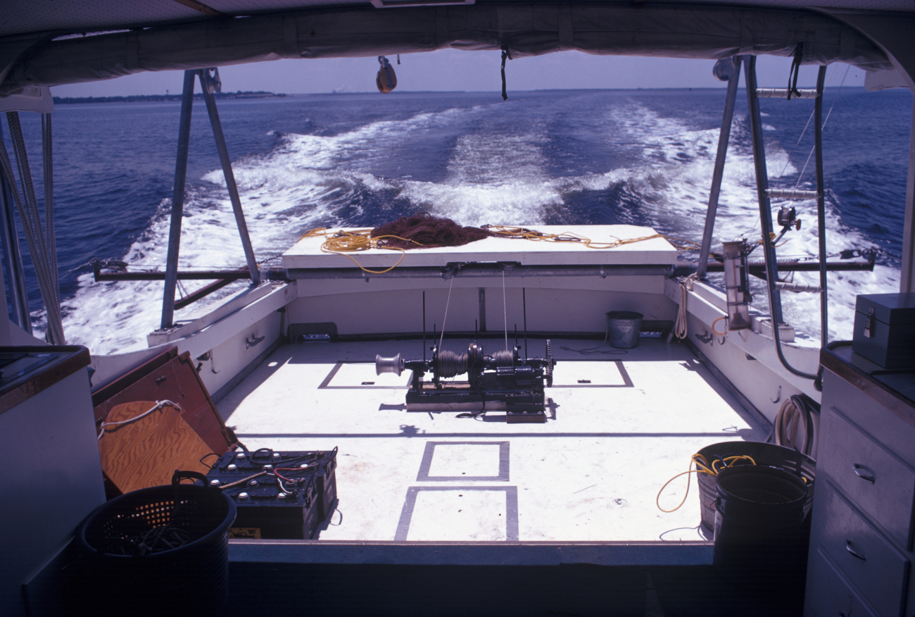 After deck of the NMFS research vessel RACHEL CARSON