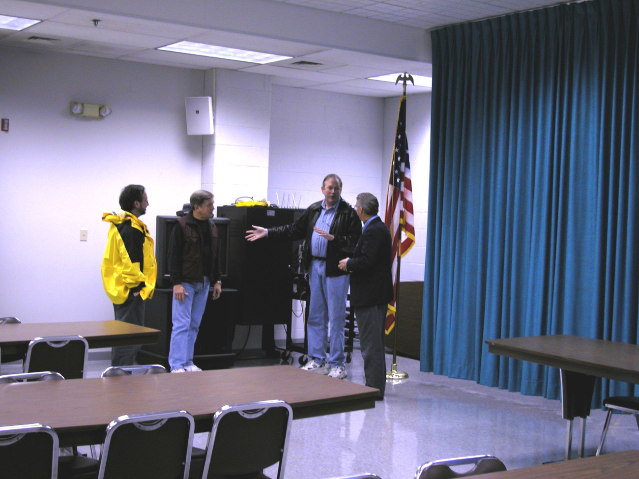 School satellite conference room where exchange education activitiesoccur with local colleges as well as internationally at Bridgeport Regional Vocational Aquaculture School in Bridgeport