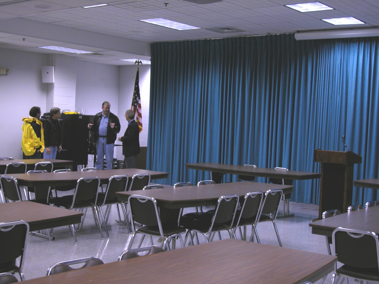 School satellite conference room where exchange education activitiesoccur with local schools as well as internationally at Bridgeport Regional Vocational Aquaculture School in Bridgeport