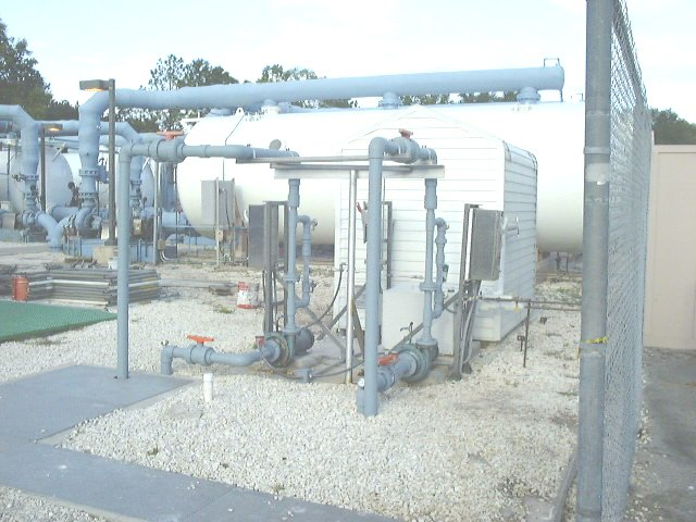 Outside view of tanks and filtration systems for Epcot Living Seas Aquarium