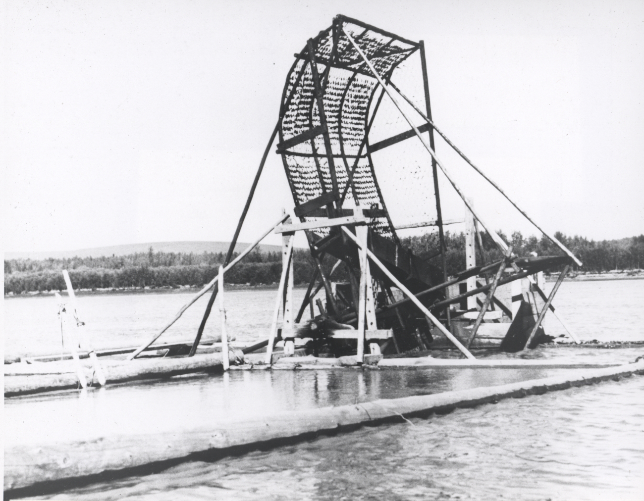 Fishwheels are still a successful method for natives to obtain salmon from many rivers in Alaska for subsistence and dogfood