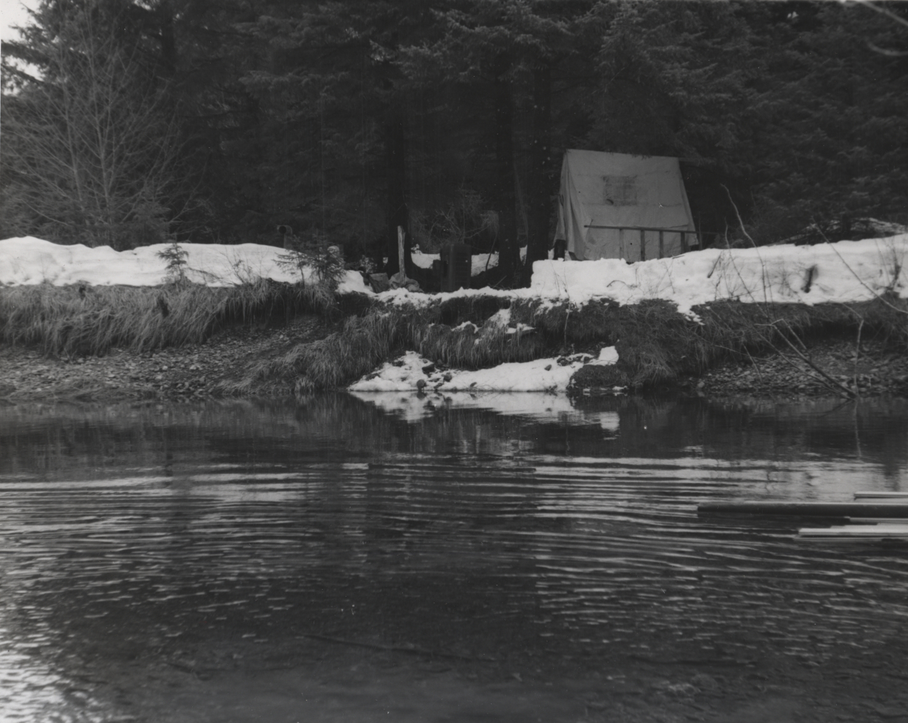 Camp at Katlian Bay salmon station