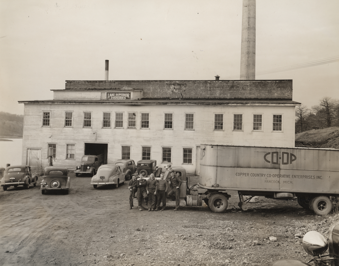 Exterior of the Lake Superior Fisheries packing plant