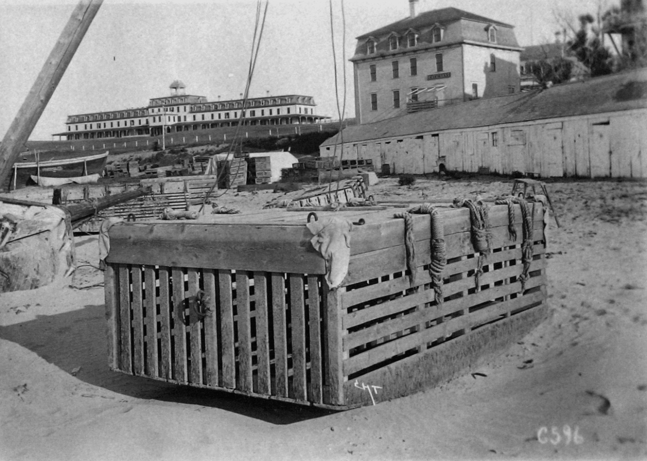 Lobster car, Block Island, 1899