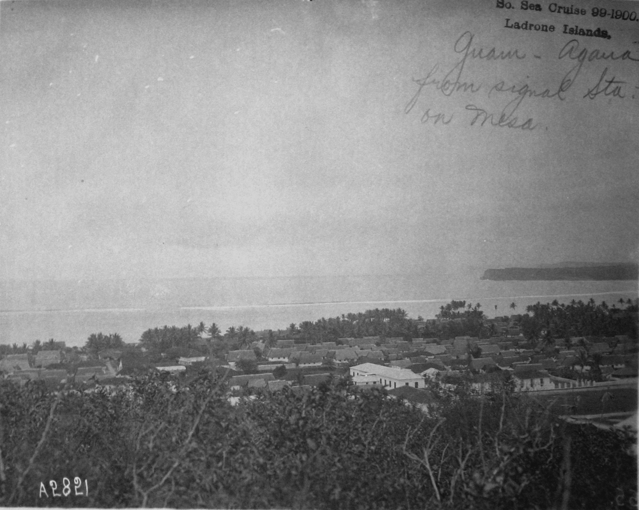 South Sea cruise 99-1900, Ladrone Islands, Guam, Aganafrom signal station on mesa