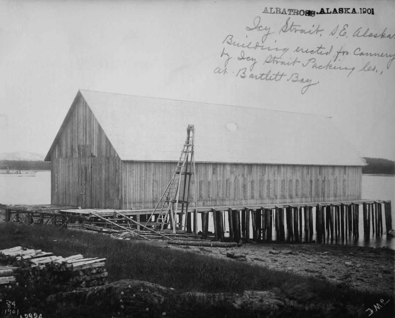 Albatross, AK, 1901, Icy Strait, building erected for cannery byIcy Strait Packing Co