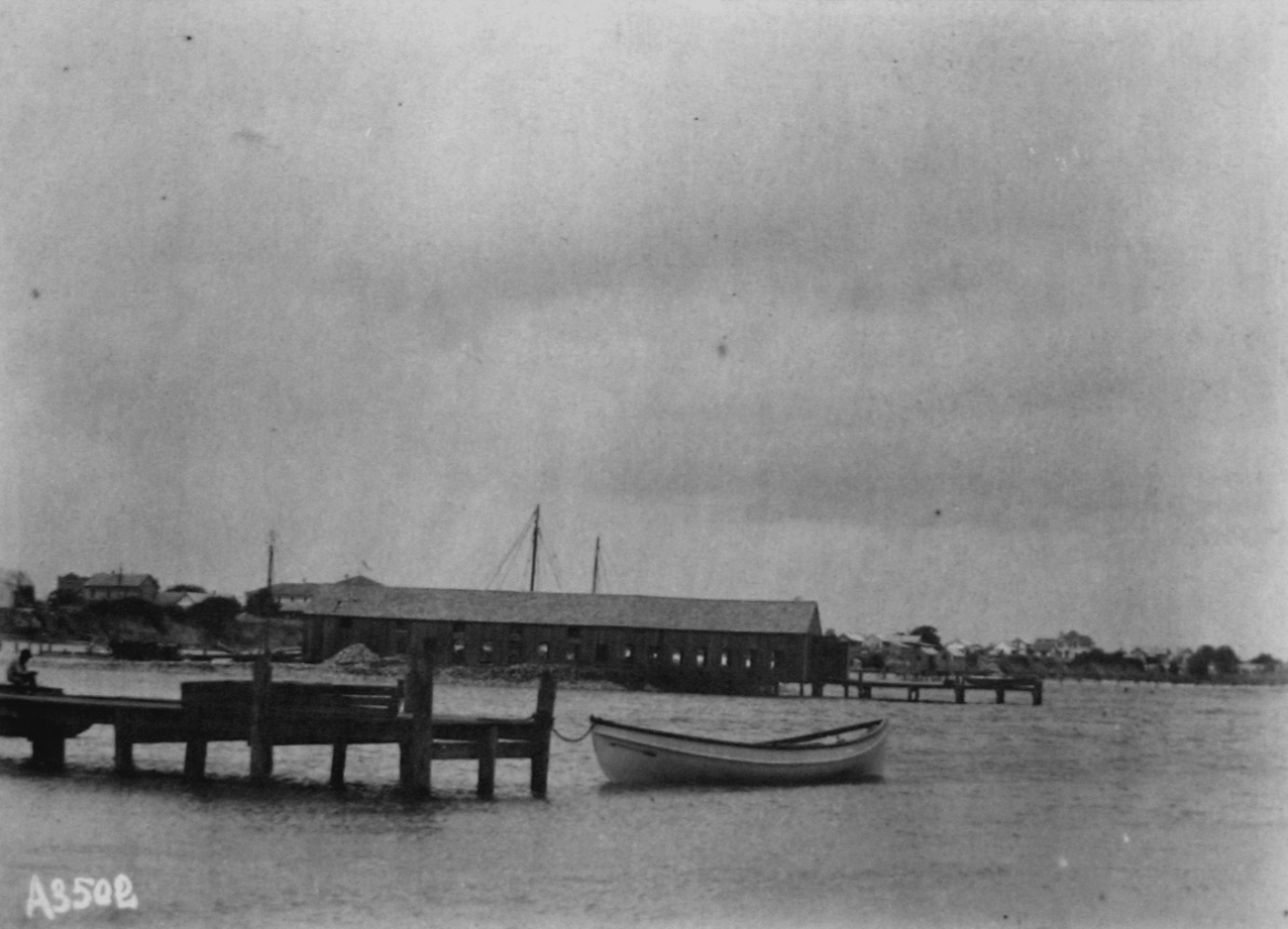 Matagorda Bay, TX, shucking house of J