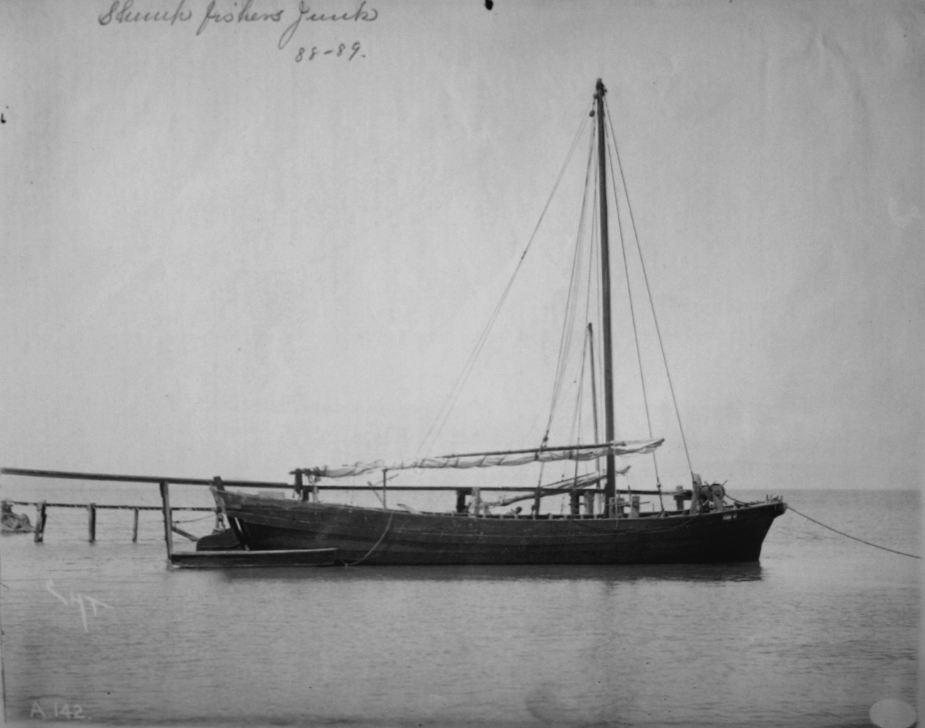 Shrimp fishers junk, 1888-89