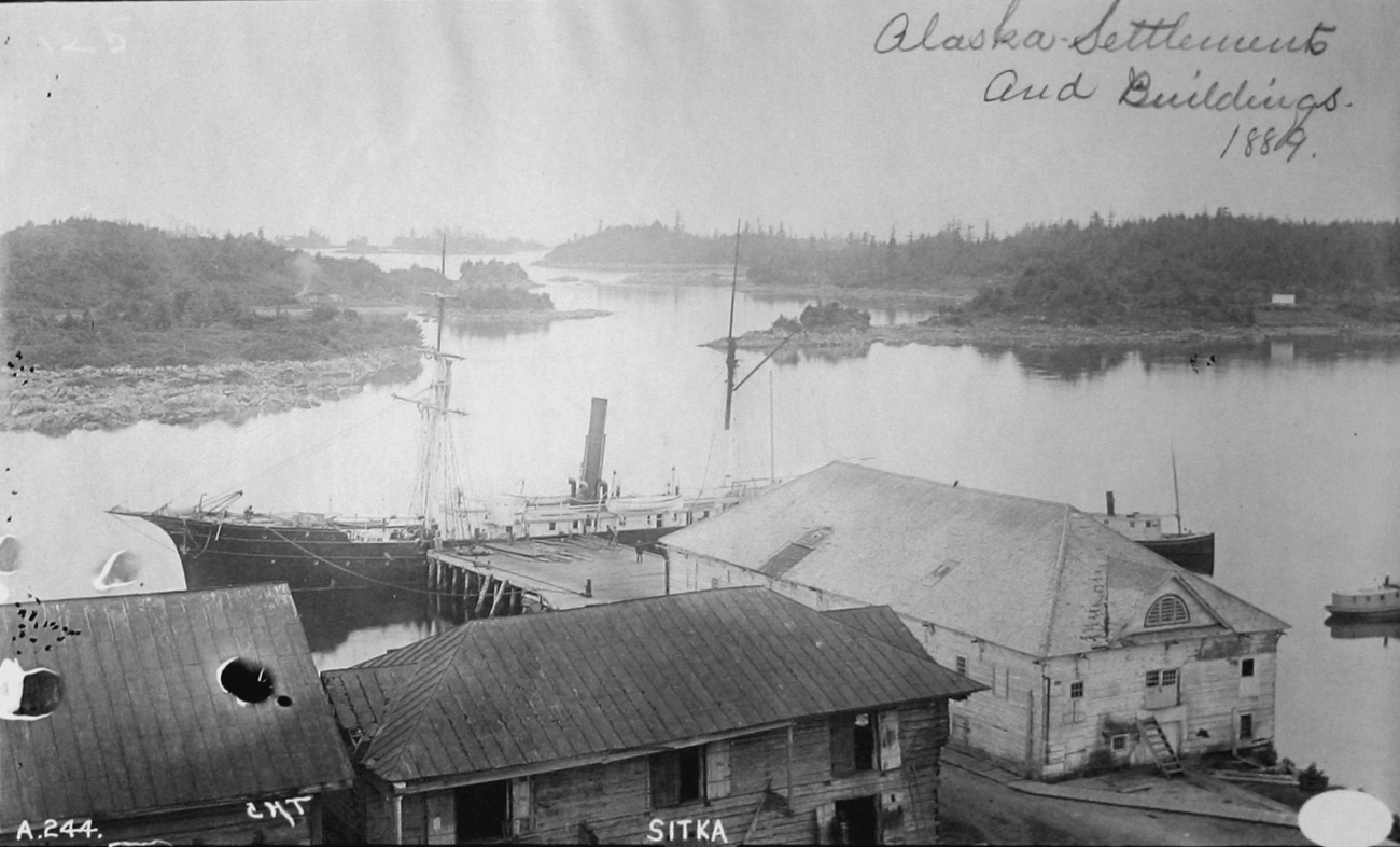 Sitka, AK, settlements and buildings, 1889