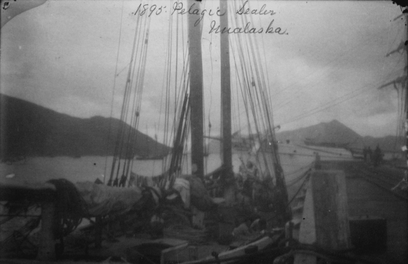 Pelagic sealer, Unalaska, AK, 1895