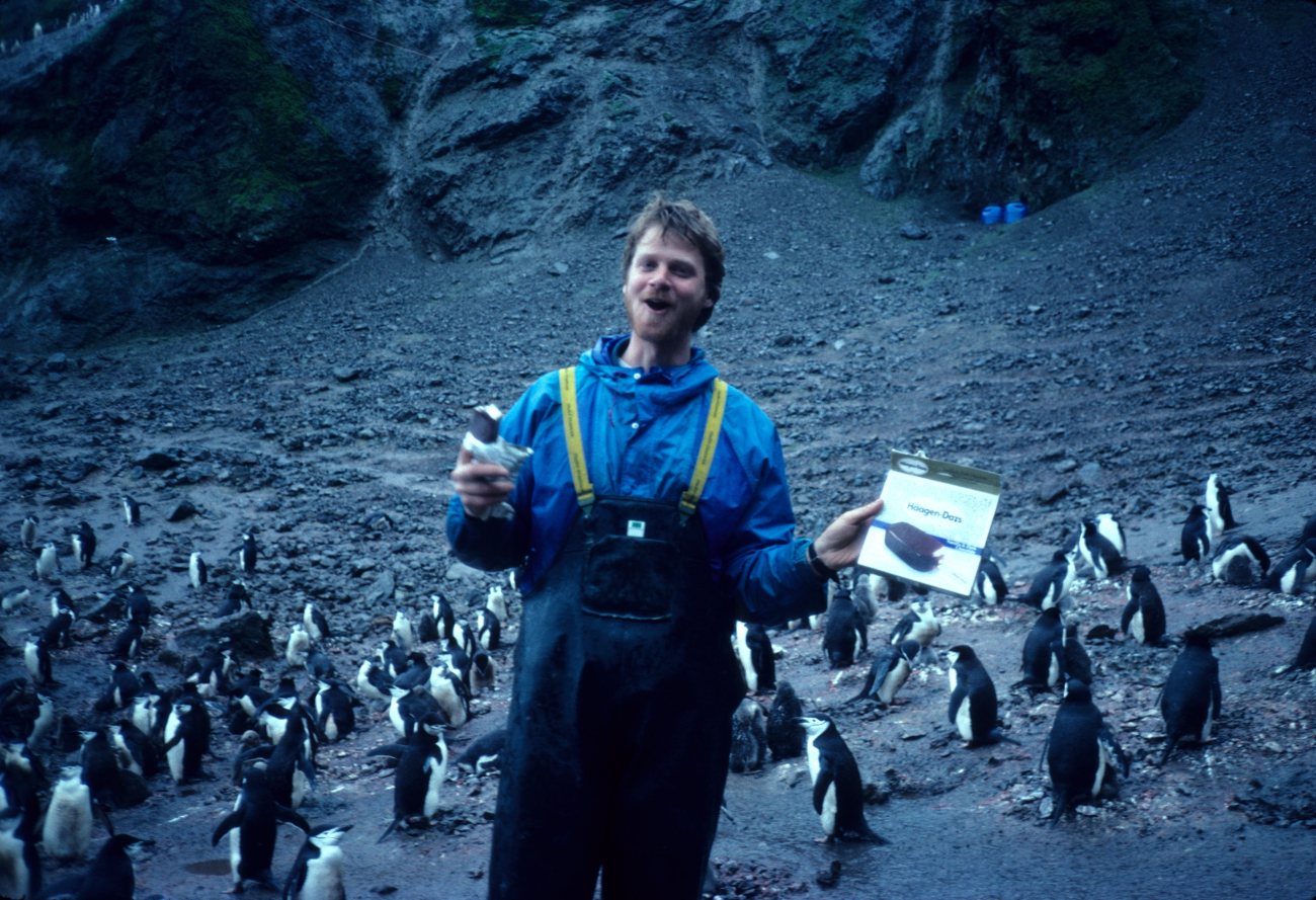 A penguin biologist with good humor