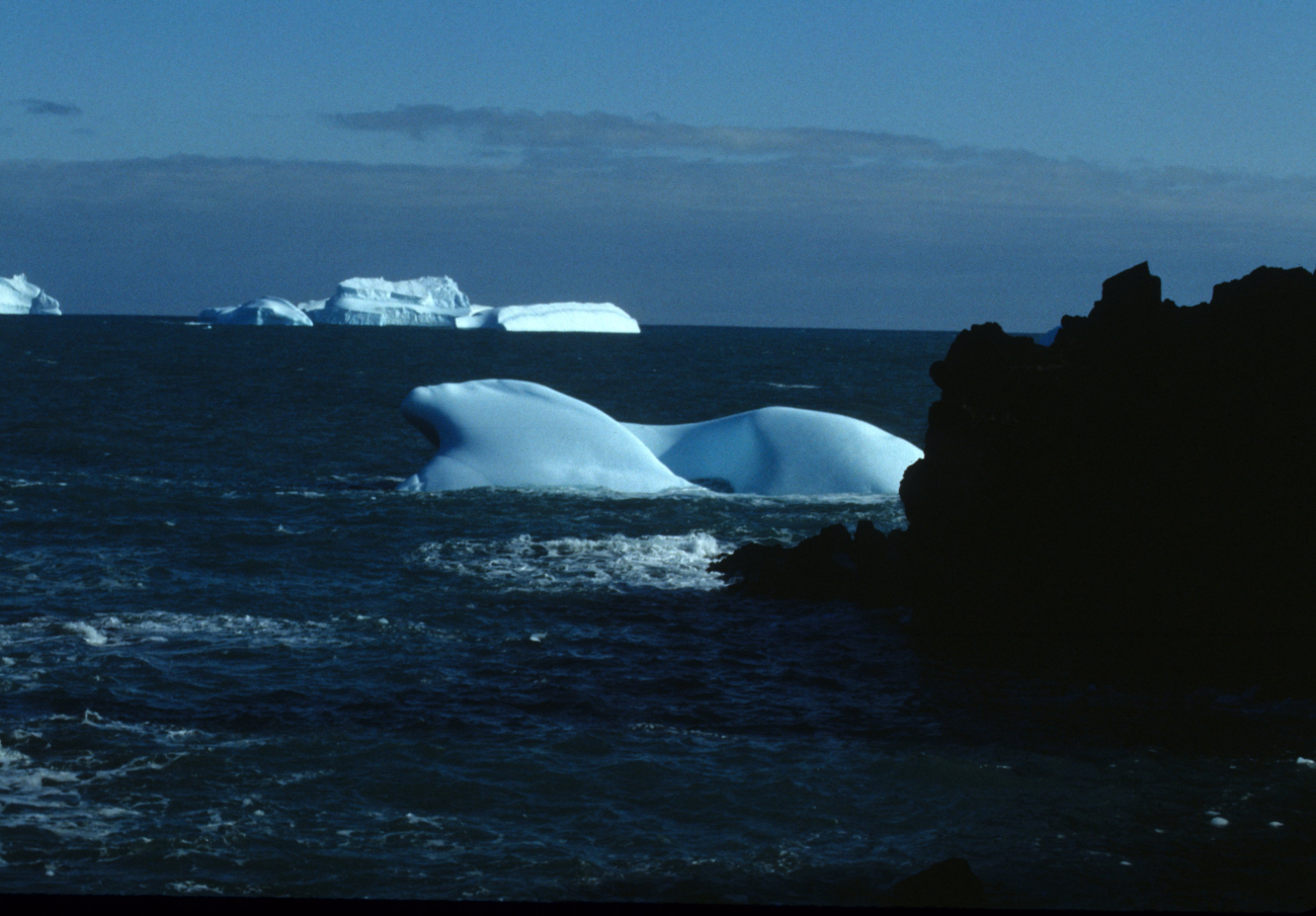 A small iceberg, or growler, off the cost of rocky Seal Island