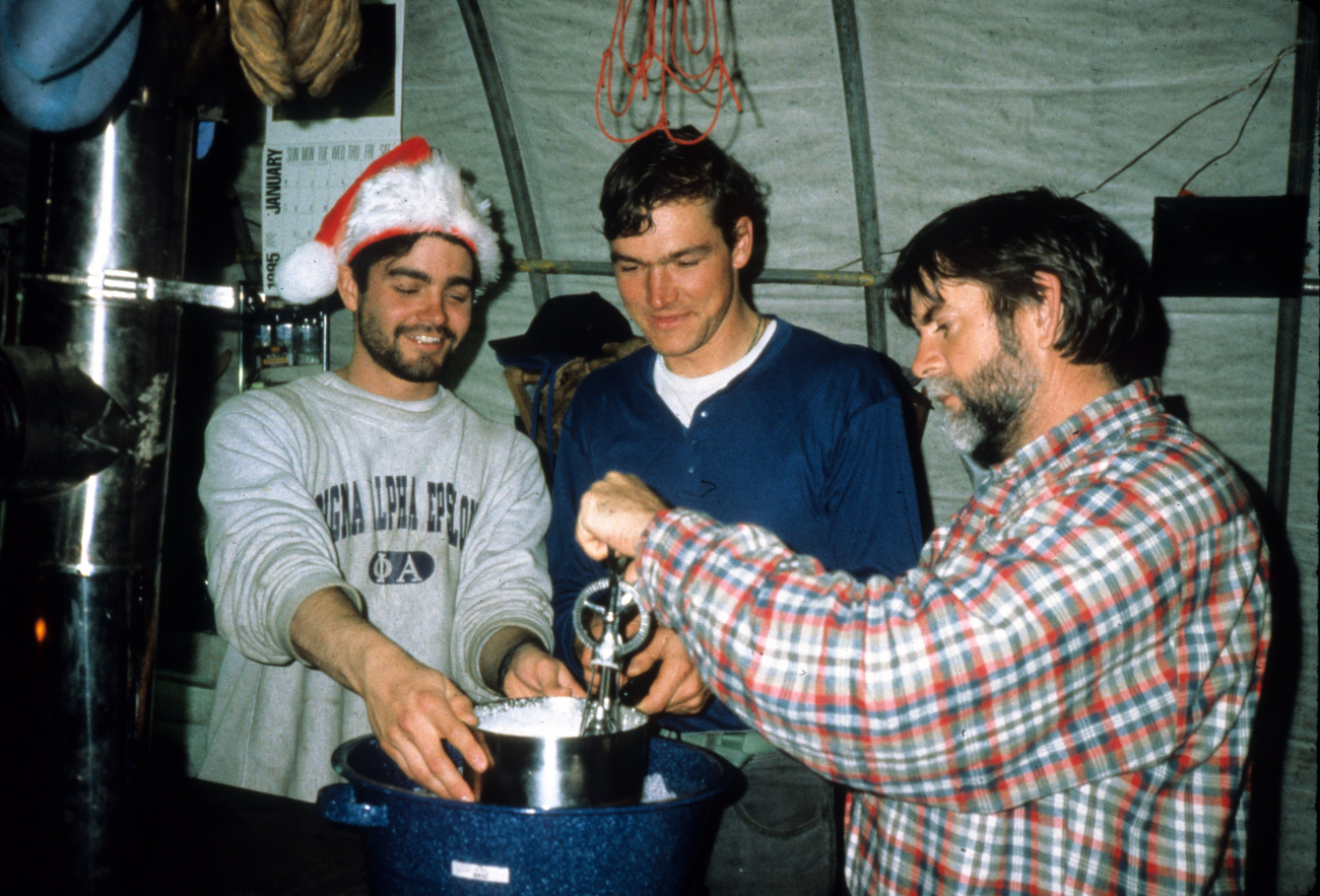 An AMLR Antarctic tradition: making ice cream