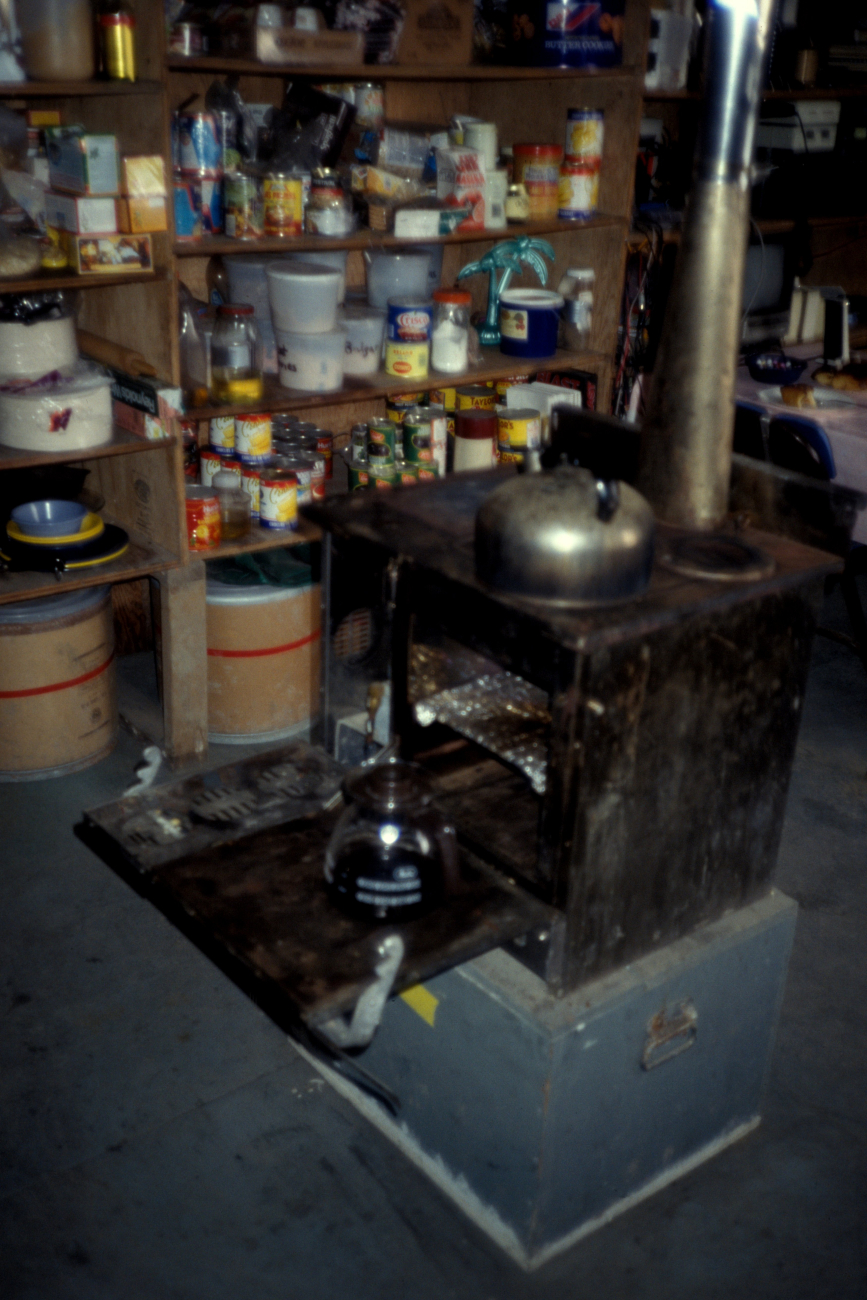 Stove at the Seal Island field station