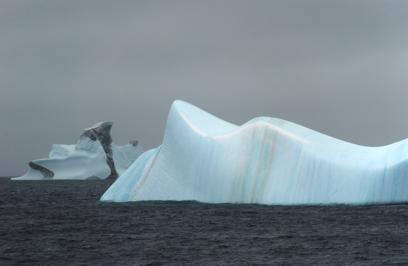 Striated icebergs, South Shetland Islands