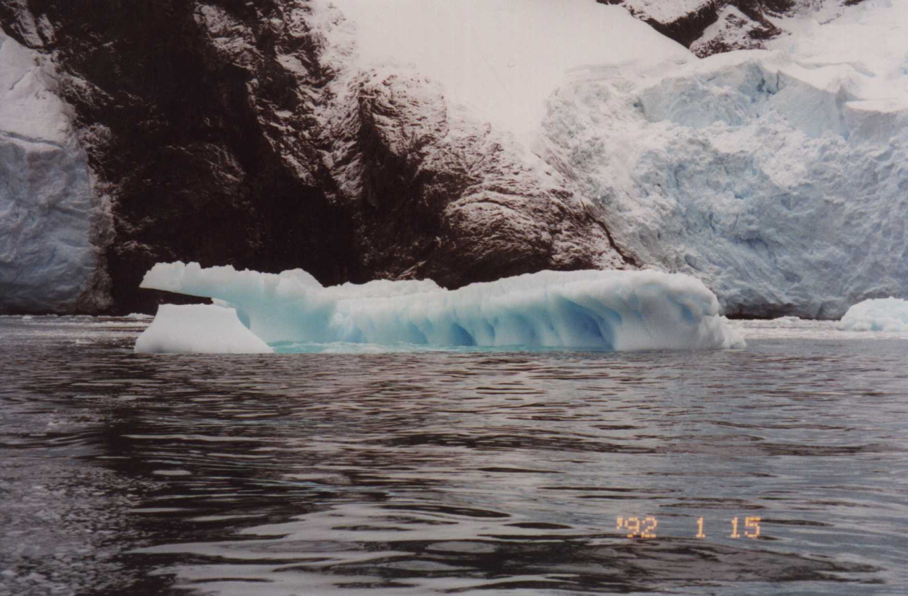 A small iceberg, or berglet, in the Southern Ocean