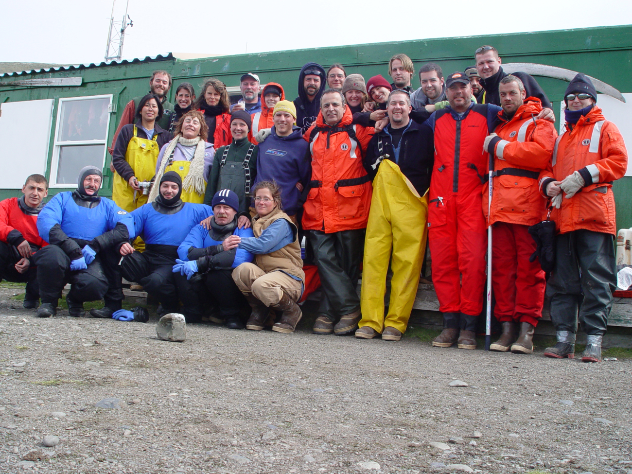 The AMLR science team at the Copacabana field station, King George Island, 2006