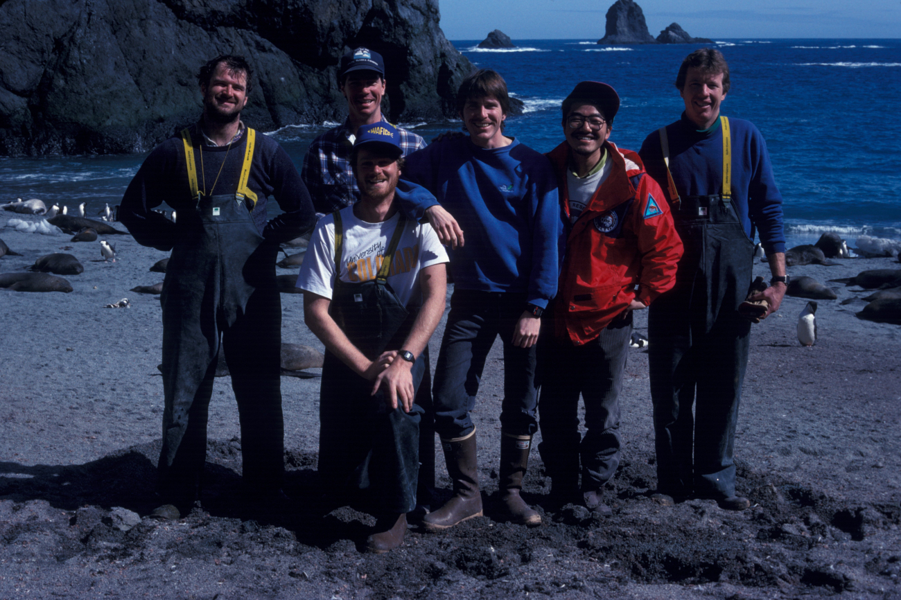 AMLR field biologists at the Seal Island research station