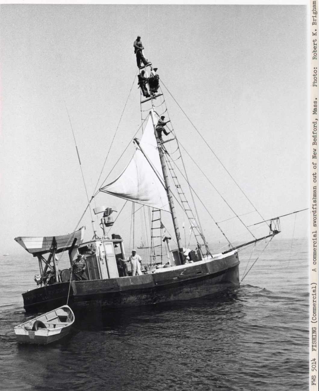 A commercial swordfishing boat out of New Bedford