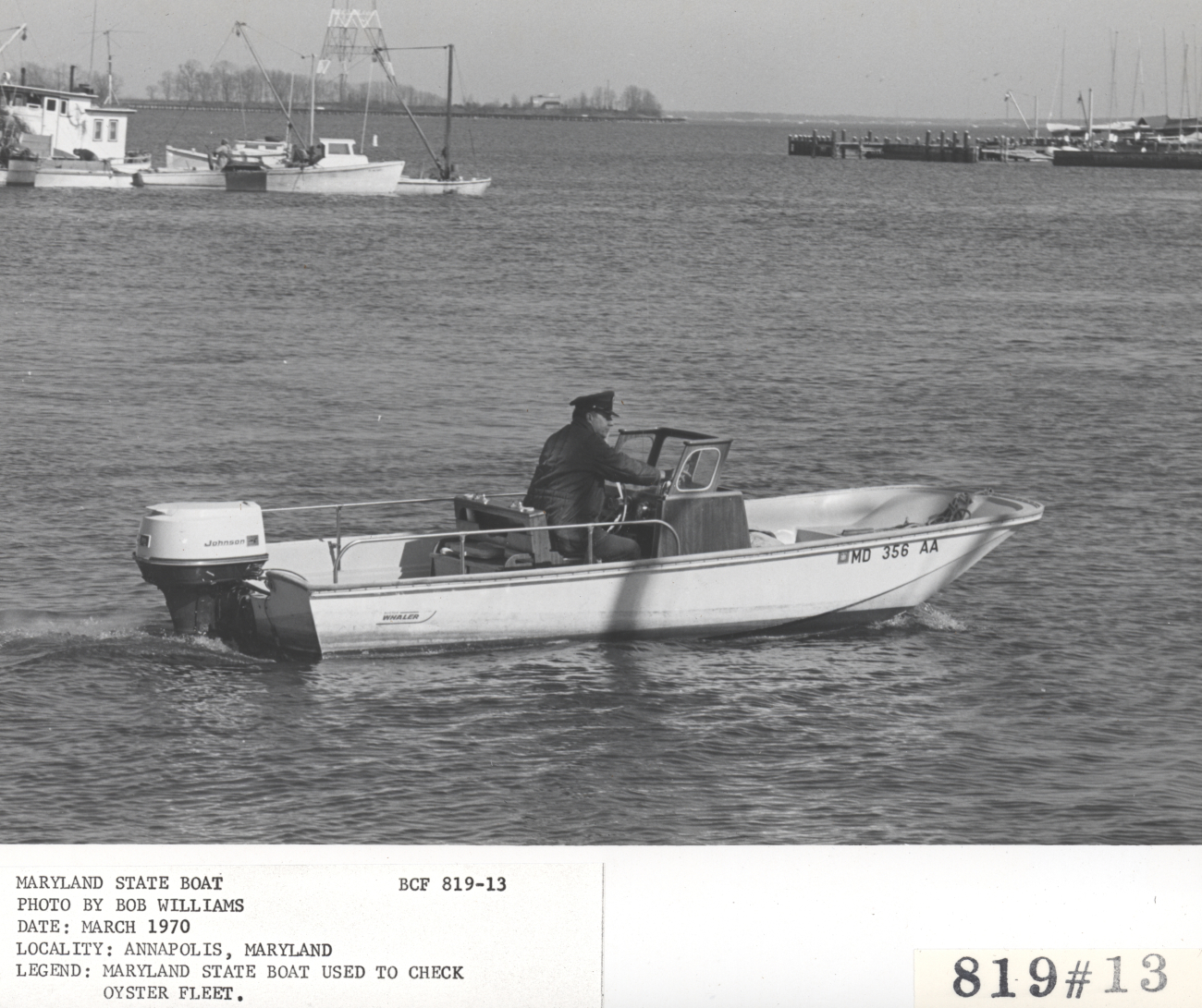 Maryland state patrol boat monitors oystering among other duties