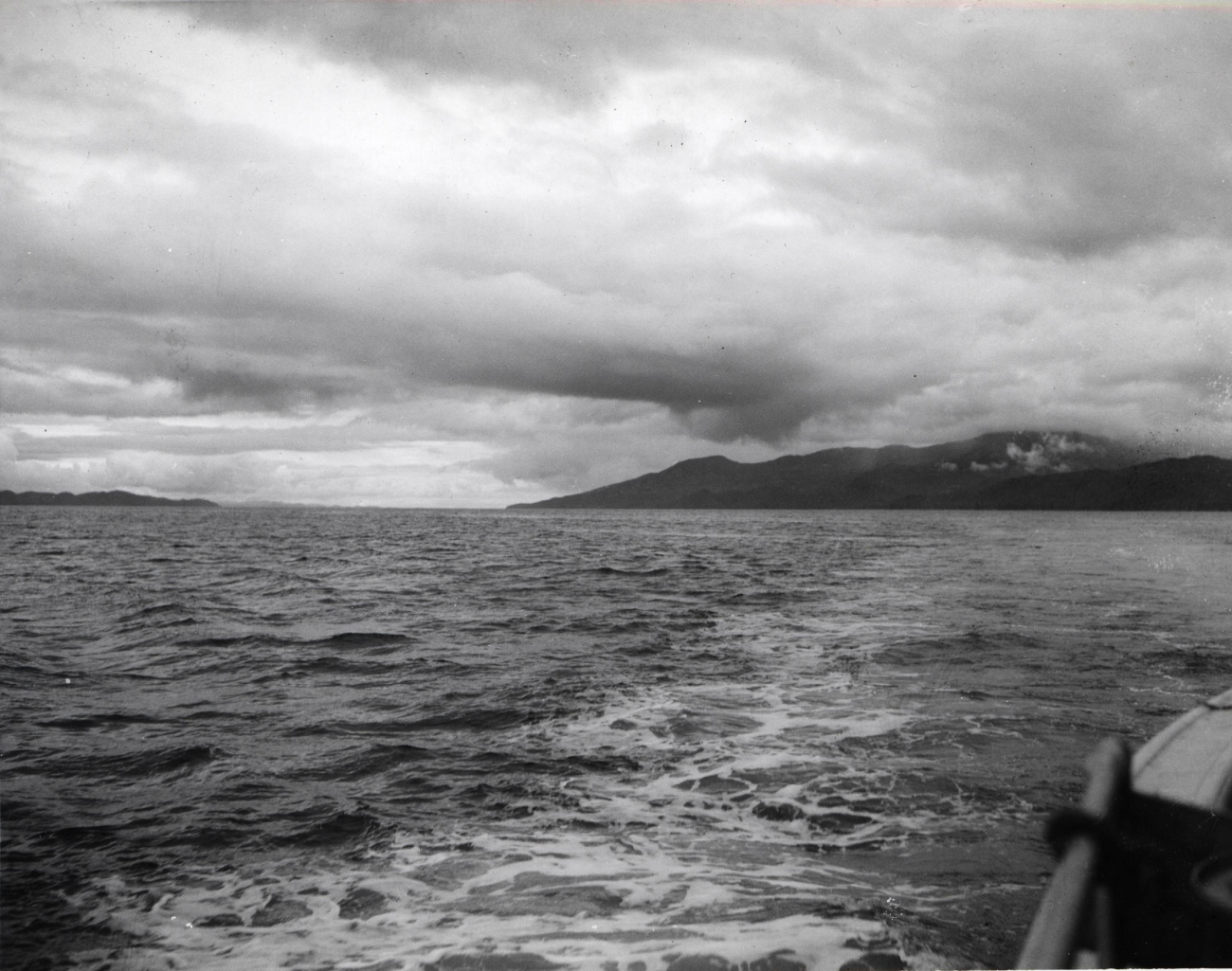 Looking back while entering Wrangell Narrows