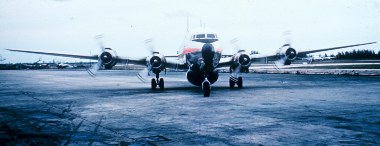 Weather Bureau DC-6 preparing for mission