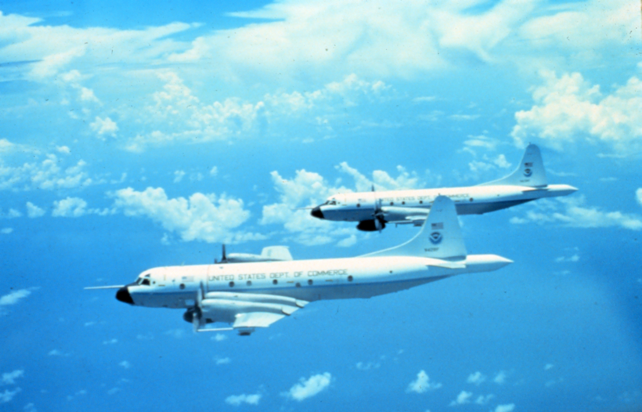 NOAA Lockheed WP-3D Orion turboprop aircraft, a P-3 variant