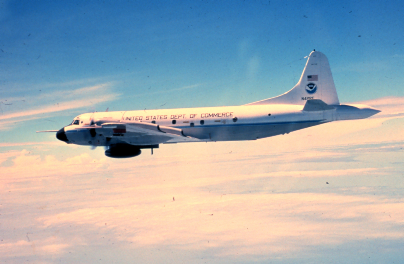 NOAA Lockheed WP-3D Orion turboprop aircraft, a P-3 variant
