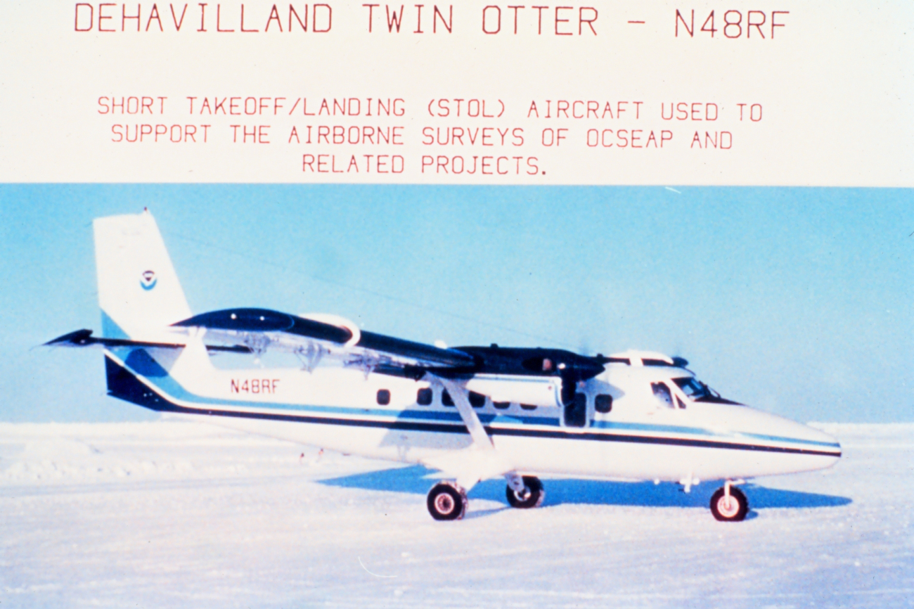 NOAA DeHavillandTwin Otter N48RF used to support OCSEAP and other relatedArctic projects in the late 1970's