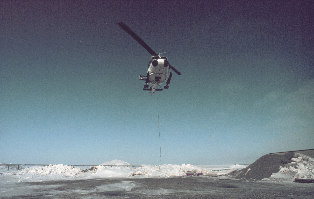 NOAA helicopter supporting science operations in the Alaskan Arctic