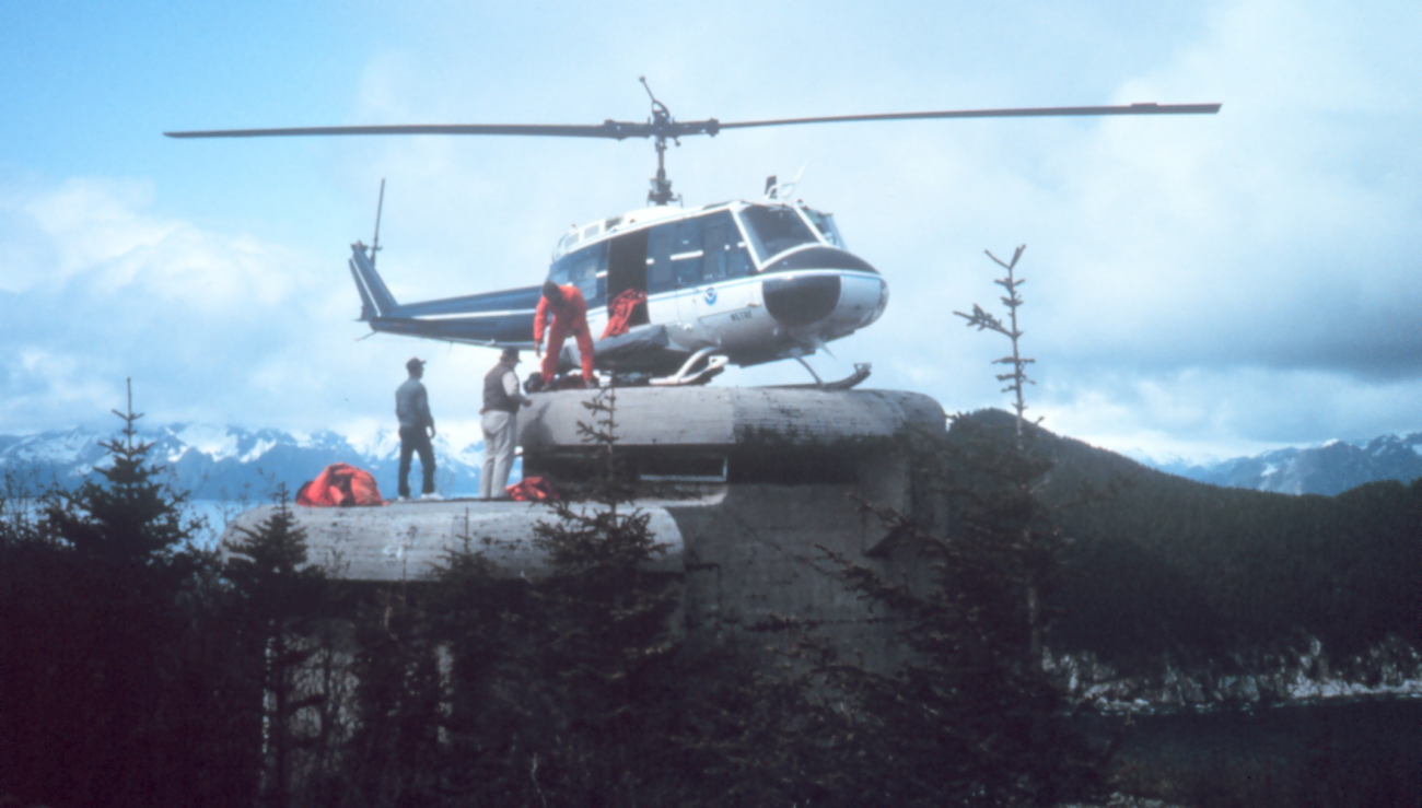 NOAA N57RF helicopter supporting survey opertions in Alaska