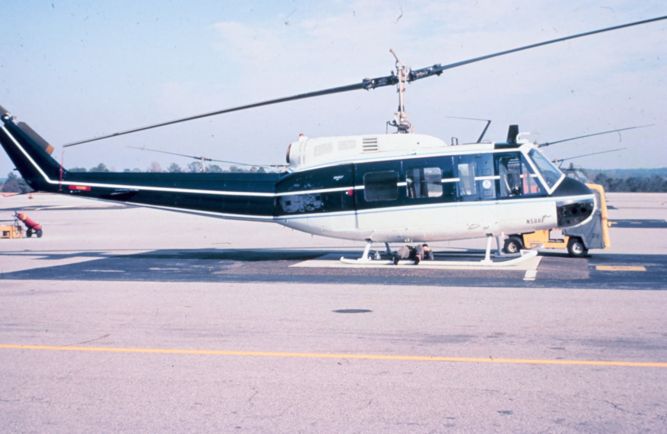 NOAA N58RF helicopter on ground