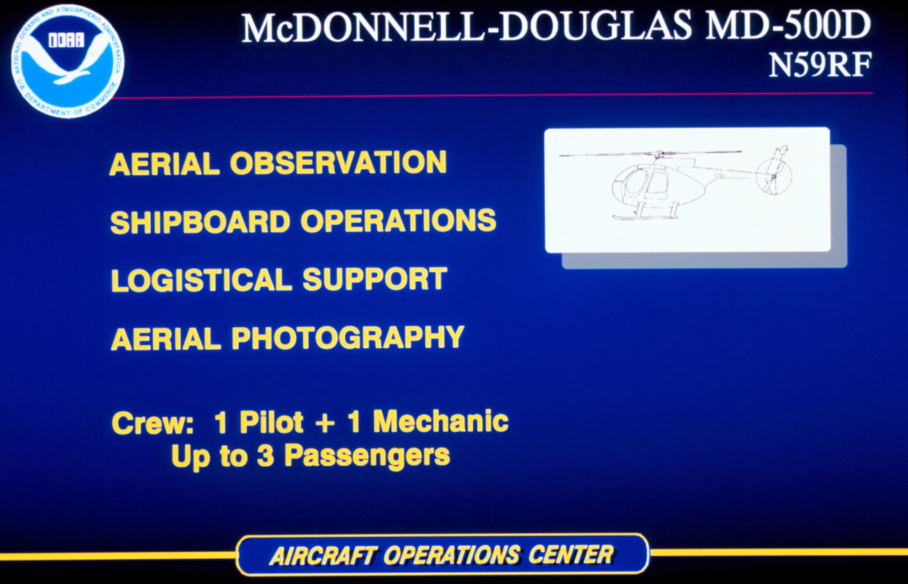 McDonnell-Douglas MD-500D helicopter multi-mission helicopter